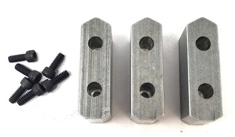 Unbranded Lathe Chuck Soft Top Jaws - Set Of 3 w/ Screws
