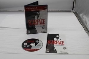 Scarface The World Is Yours Playstation 2 Game, Manual, and Cover Art