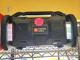 Porter Cable Jobsite Radio PC18JR (battery NOT included) AM/FM/Aux Dual Outlet