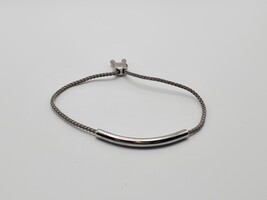  Michael Kors MK Silver String Bracelet Adjustable Clasp 