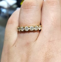  14K Yellow Gold Diamond Fashion Band Ring 2.22TCW 3.9 Grams Size 6.25 