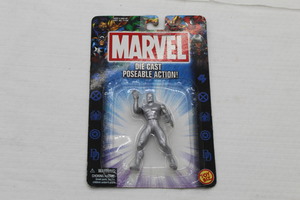 2002 Marvel Die Cast Poseable Silver Surfer Action Figure