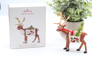 2018 Hallmark Keepsake LE, Father Christmas's Reindeer Christmas Ornament