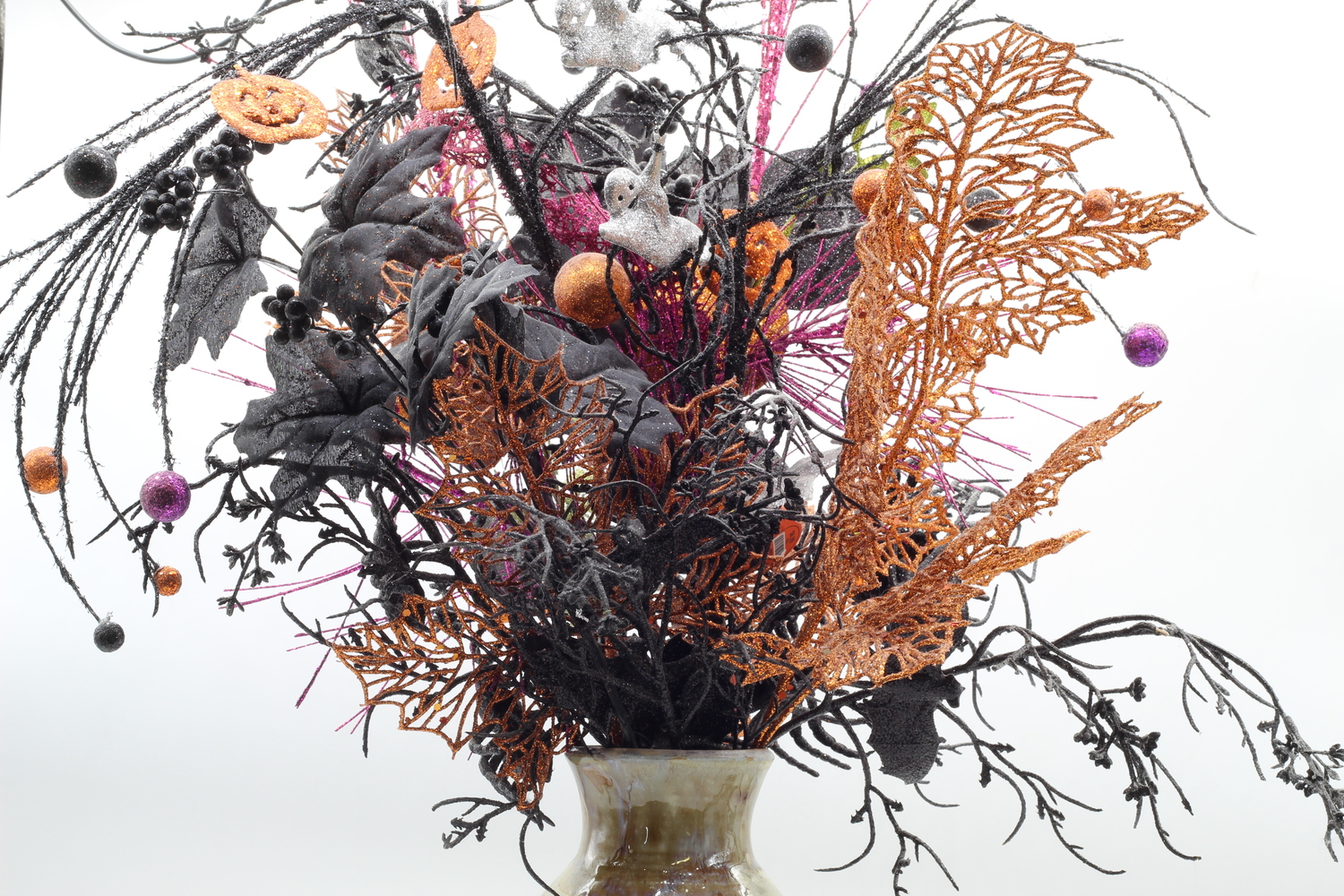Halloween Bouquet with Spiders and Ghosts