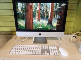 2019 Apple iMac (Retina 4K, 21.5-inch) A2116 w/ Keyboard, Mouse, & Power Cord