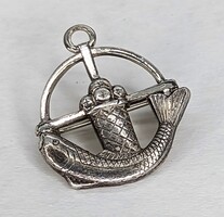  925 Sterling Silver Cross Creed Fish Anchor Pendant Brooch Charm 5.5 Grams