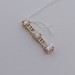  14kt Yellow Gold Diamond Pendant Past Present Future 3 Stone 0.88ctw