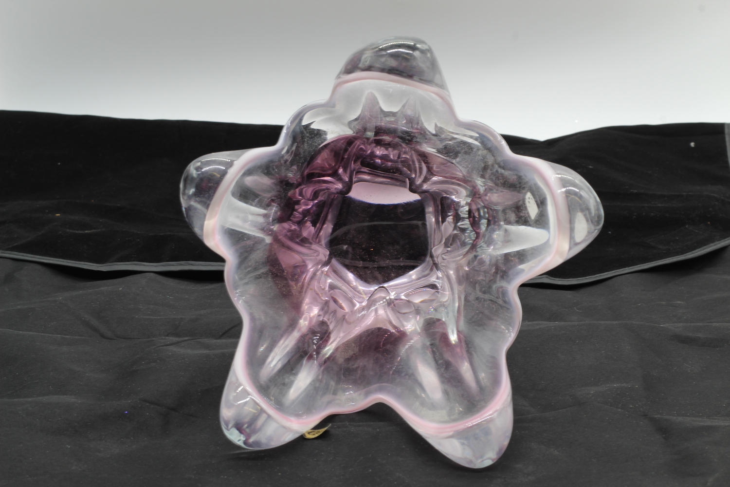 Chribska Glassworks 10in Vase (Purple/Pink)