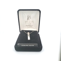  Bob Siemon Designs Sterling Silver 16" Chain with Jesus Pillar Pendant & Box