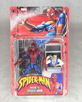 Marvel Spiderman Magnetic Spiderman Figurine w/ Wall-Mountable Accessory