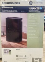 NEW - GE 45 Pint Portable Dehumidifier for Wet Spaces - ADEW45LY