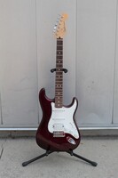 2008 Fender Midnight Wine Standard Stratocaster HSS 6 String Right-Handed Guitar