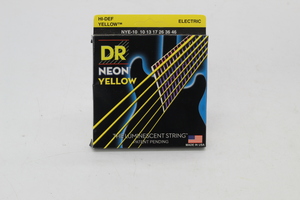 DR Neon Hi-Def Luminescent Yellow Electric Guitar Strings