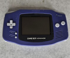 Nintendo Blue Gameboy Advance Missing Back Cover No Charger