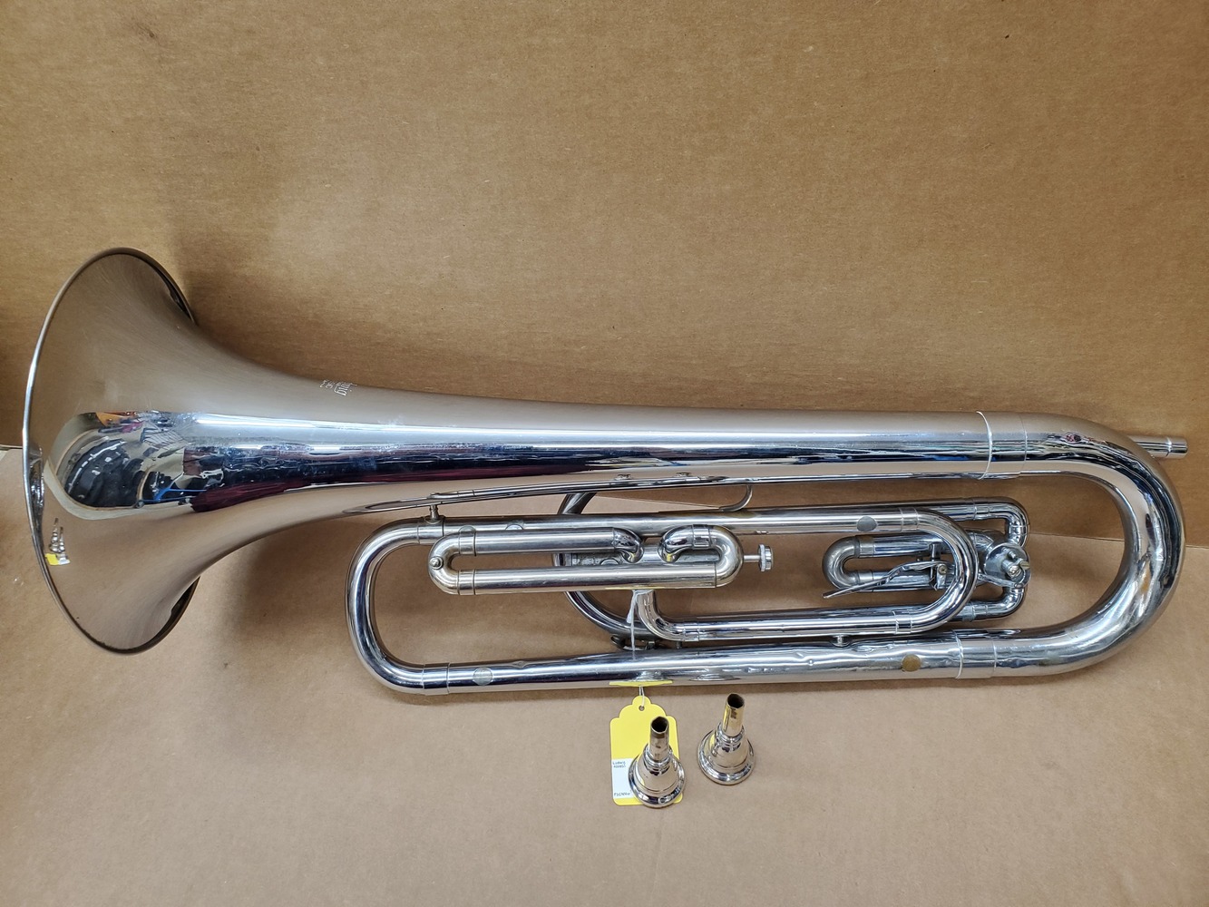Vintage Ludwig Classic Single Valve Bugle w/ Case & Two Mouthpieces