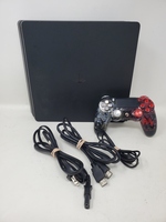 Sony PlayStation 4 Slim PS4 1TB Black Console CUH-2115B w/ Cords & Controller