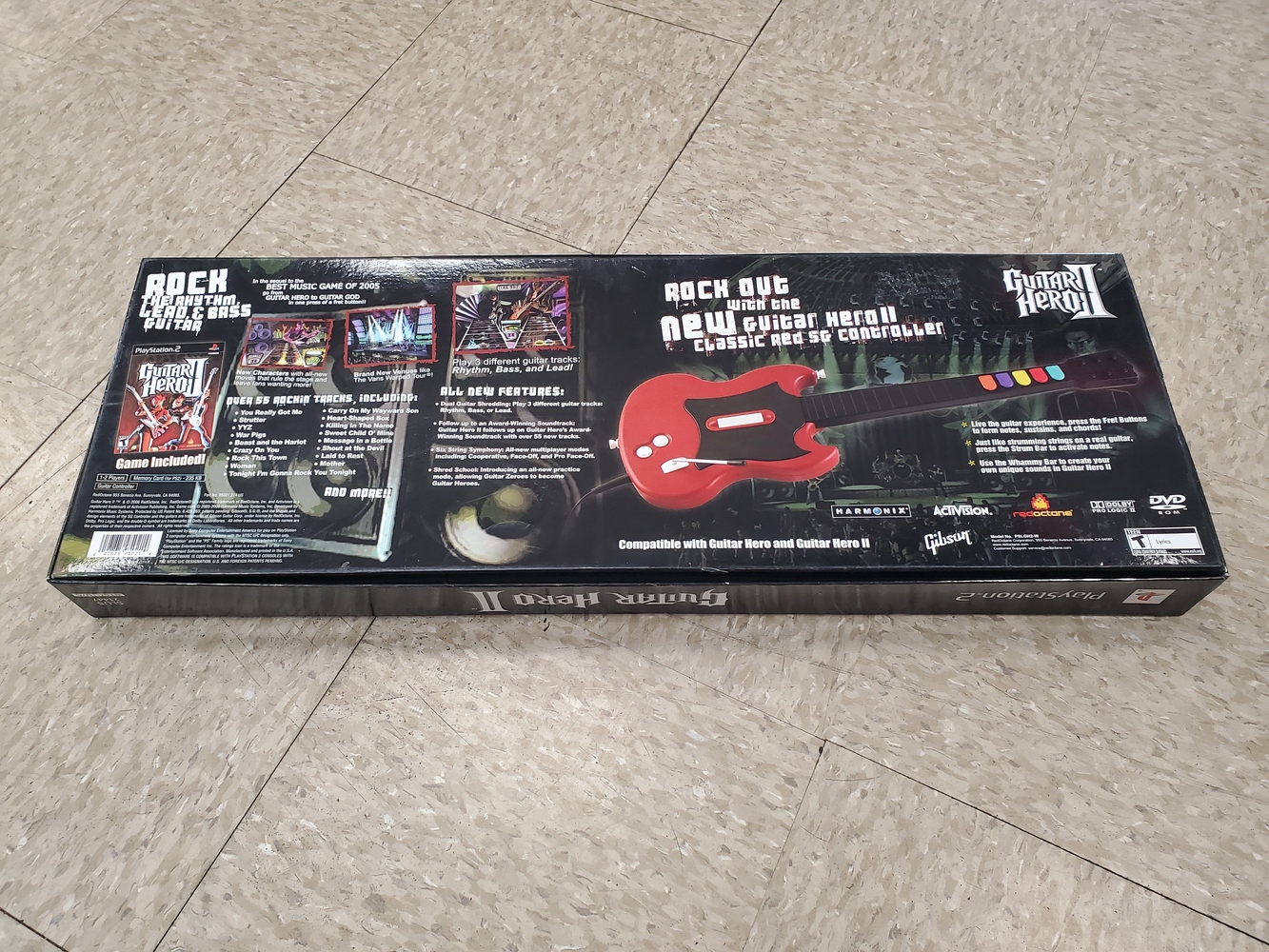 Lot De 4 Guitares Guitar Hero Sans Fil Red Octane PS3/PS2 - NON TESTÉ, Pour Pièces Ou Réparation