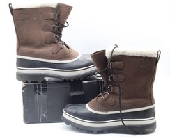 Sorel Caribou WP Bruno Brown Men's Insulated Waterproof Boots w Box
