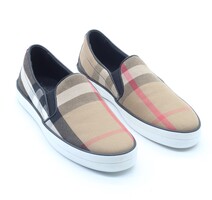 Burberry Multicolor Gauden House Check Canvas Skate Sneakers