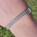 10K White Gold 2 Row 4.84TCW Diamond Line Tennis Bracelet 7.5 Inches 7mm