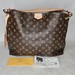 Louis Vuitton Monogram Graceful MM Tote Shoulder Bag Purse with COA