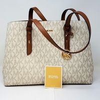 Michael Kors Morgan Vanilla Monogram Tote Bag