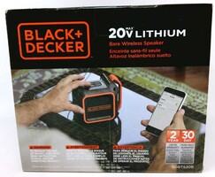 Black and Decker Bluetooth Speaker BTDTS20B Bare Wireless Speaker 20V