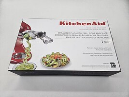 KitchenAid Spiralizer Plus w/ Peel Core & Slice Mixer Attachment KSM2APC NEW NIB