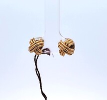  18K Yellow Gold Tiffany & Co T&Co Signature X Earrings Ear Rings