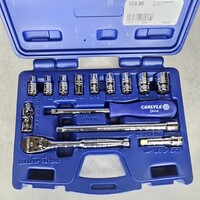 Carlyle CHT SS14015M 1/4 Inch Drive Metric 15 Piece Socket Set with Case 