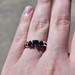  10K White Gold Amethyst Flipped Heart Diamond Cluster Ring 2.2 Grams Size 6.5  