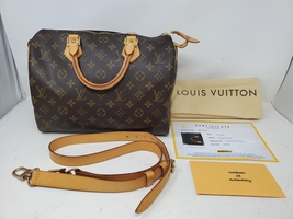 Louis Vuitton Speedy 30 Handbag Monogram Canvas w/ Certificate of Authenticity