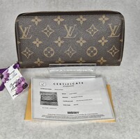 Louis Vuitton Monogram Zippy Long Wallet with Certificate 