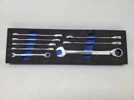 Blue Power Cornwell 8pc Ratcheting Wrench Set 5 / 16" - 3 / 4" in Foam Holder 