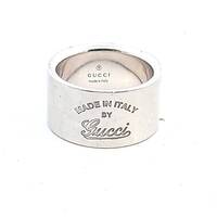  Gucci Classic Vintage Silver 925 Ring 1.7cm US Size 18/8.25