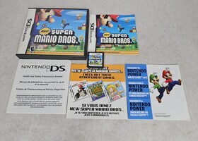Complete Nintendo DS New Super Mario Bros Video Game with Case and Manuals