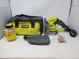 Ryobi JM83 Biscuit Joiner w/ Carry Bag & Wood Biscuits