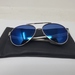 Costa Del Mar Loreto Sunglasses 580 Plastic Polarized Silver/White/Blue w/ Pouch