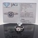  14K White Gold 1.25CT Diamond Halo Half Eternity Engagement Ring Size 7.75