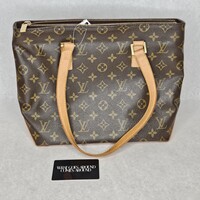 Lous Vuitton Monogram Cabas Piano Tote Bag Handbag Purse with Card