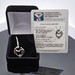 14K White Gold Mother and Child /04CT Diamond Pendant Charm with Cert Card