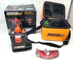 Johnson Level Manual-Leveling Rotary Laser 40-6502 w/ Glasses & Case