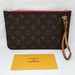 Louis Vuitton Neverfull Monogram Pouch Wristlet Bag Clutch