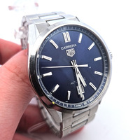 Tag Heuer Calibre 5 Carrera Blue Face 100 Meter Wristwatch Wrist Watch