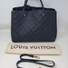 Louis Vuitton Empreinte Montaigne GM Black Leather Monogram Handbag w/ Strap