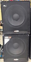 Pair of Harbinger Hx118s Unpowered Subwoofer