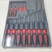 Snap-on Tools NEW SGDX120BR 12pc RED Soft Grip Combo Screwdriver Set