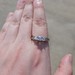 14K Yellow Gold 3 Stone Style Diamond Engagement Ring w Accents .84TCW Size 10 