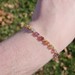 14K Yellow Gold Citrine Peridot Topaz Amethyst Garnet Gemstone Bracelet 7 Inches
