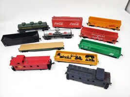 Vintage Model Train Lot of 11 Freight Car Bachman Coca-Cola Frito-Lay Mibilgas 